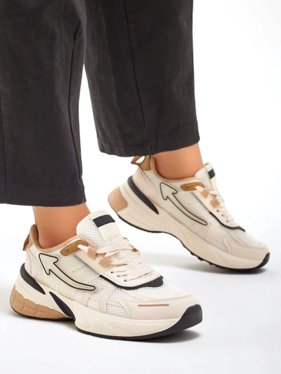 Royalfashion Baskets sportives pour femmes avec semelle épaisse Beysa