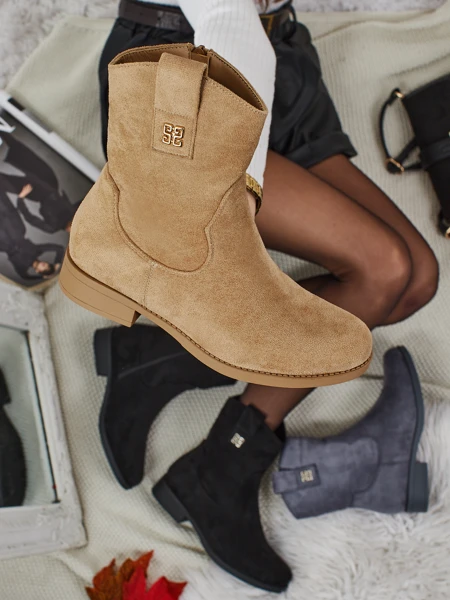 Bottines pour femmes en éco-daim Kelmoria