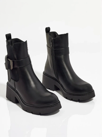 Bottines pour femmes en cuir écologique Velri
