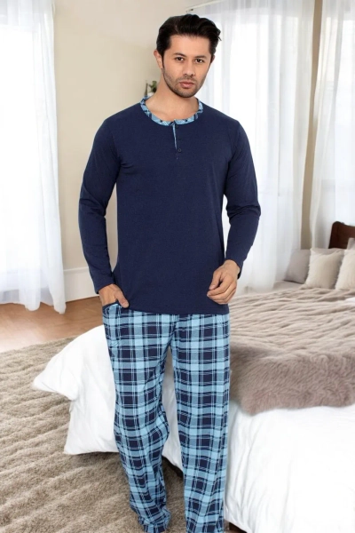 Pyjama à carreaux pour hommes Royalfashion