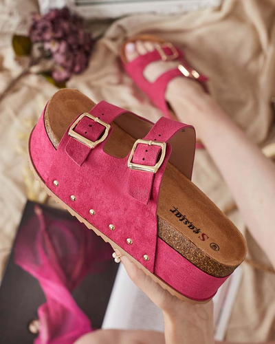 Royalfashion Tongs à plateforme Sodass pour femme