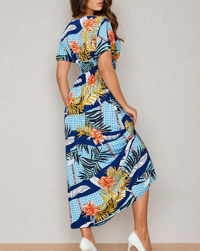 Royalfashion Robe midi imprimée pour femme