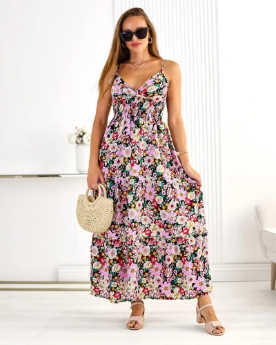 Royalfashion Robe midi en coton pour femme