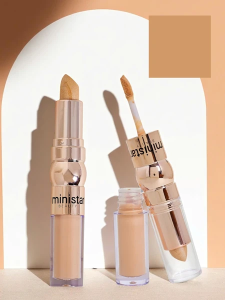 Stick highlighter et correcteur liquide pour le visage 2-en-1 Biscuit Doré