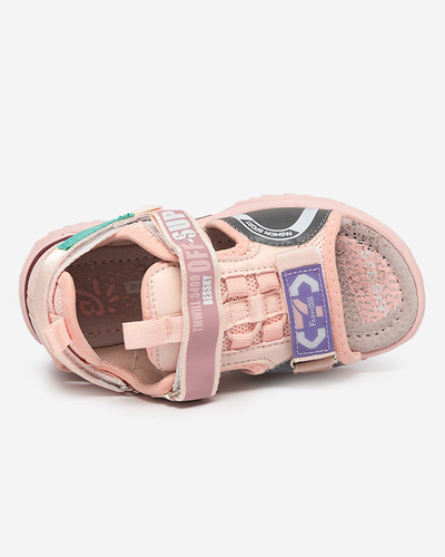 Sandales enfant velcro rose Wukapi - Chaussures