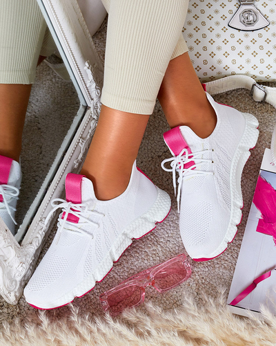 Chaussures de sport femme Baym blanc et rose - Footwear