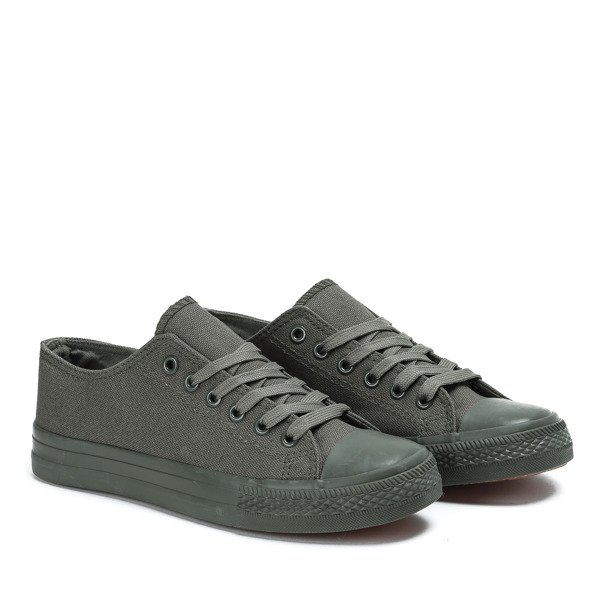 Baskets en tissu vert pour femmes Essien Green - Chaussures