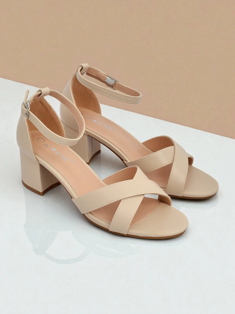 Sandales femme Royalfashion à petit talon bloc Eleganza Strap