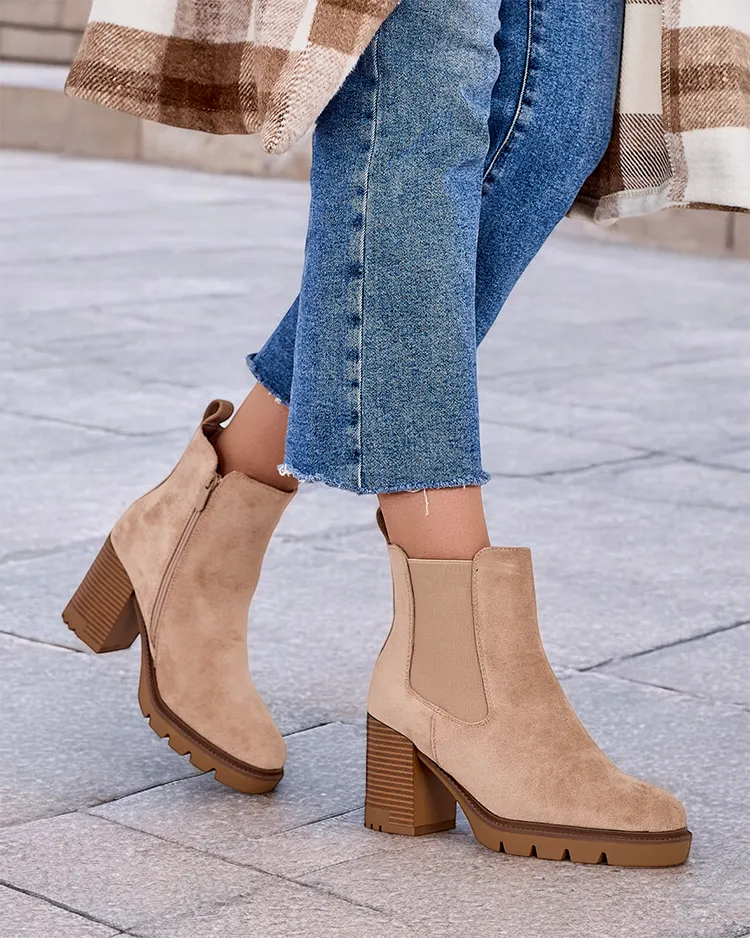 Royalfashion Bottes à talon aiguille Timoxo pour femme