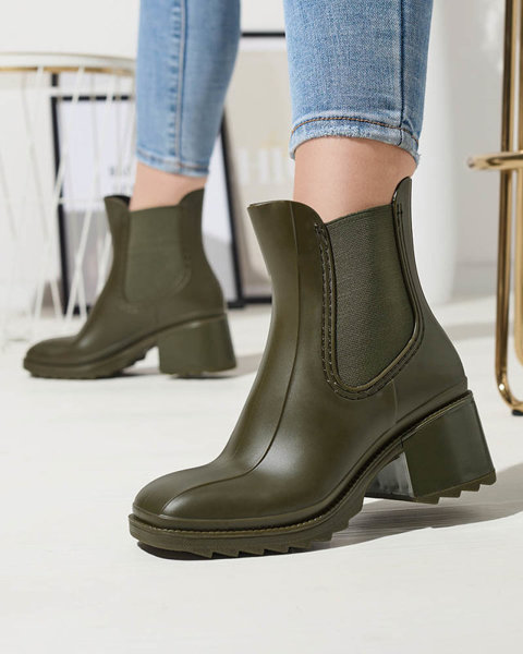 Bottes pour femmes vert foncé Caldala- Footwear