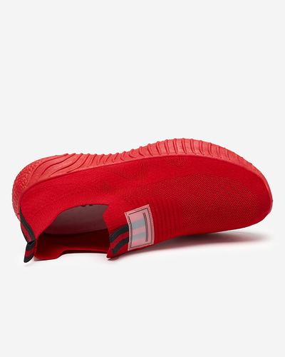 OUTLET Chaussures de sport à enfiler rouges pour hommes Gavosi- Footwear