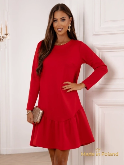 Mini-robe à volants pour femmes