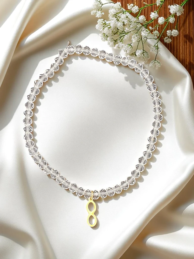 Royalfashion Bracelet pour femme avec pendentif infini