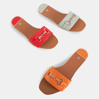 Pantoufles Josefa pour femmes vert clair - Chaussures