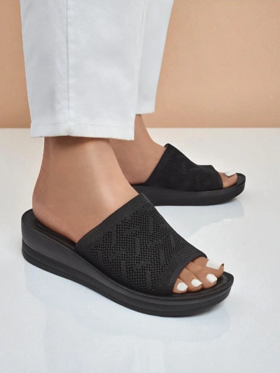 Royalfashion Sandales compensées basses pour femme Elara