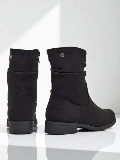 Bottines hautes pour femmes en éco-daim Norvia