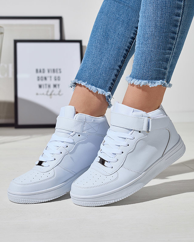 OUTLET Baskets montantes blanches pour femmes Silapa- Footwear