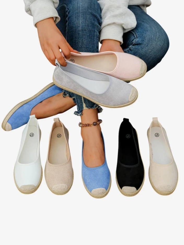 Espadrilles écologiques en suédine Royalfashion pour femmes Aroles