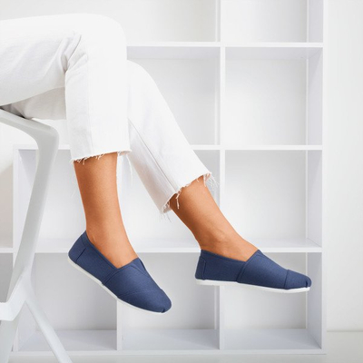 OUTLET Baskets slip-on femme bleu marine Slavarina - Footwear