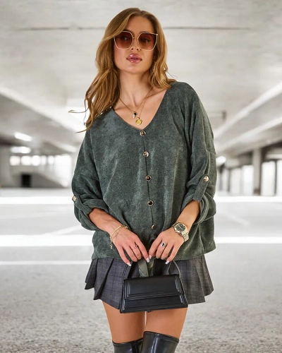 Royalfashion Pull à cravate pour femme