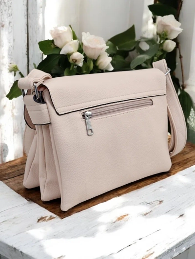 Royalfashion Petit sac à main pour femmes en éco-cuir avec 3 compartiments