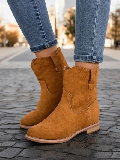 Bottes de cowboy marron sur un coin couvert Jelluma - Footwear