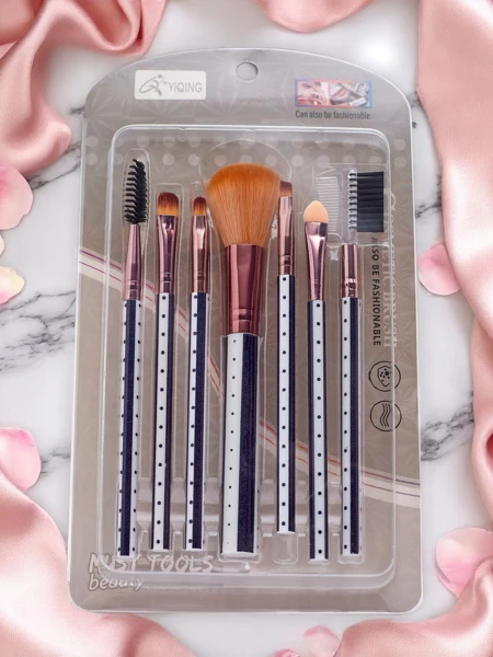Set de pinceaux de maquillage compact