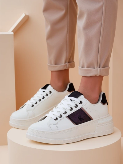 Royalfashion Baskets de sport à plateforme pour femmes Gevin