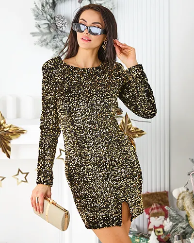 Robe mini Royalfashion pour femmes avec paillettes