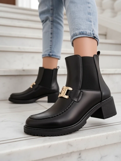 Bottines pour femmes Royalfashion à talon bas Ewios