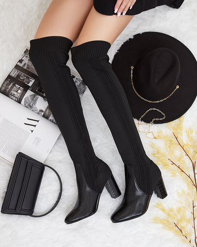 Royalfashion Bottines à enfiler pour femmes Nolera