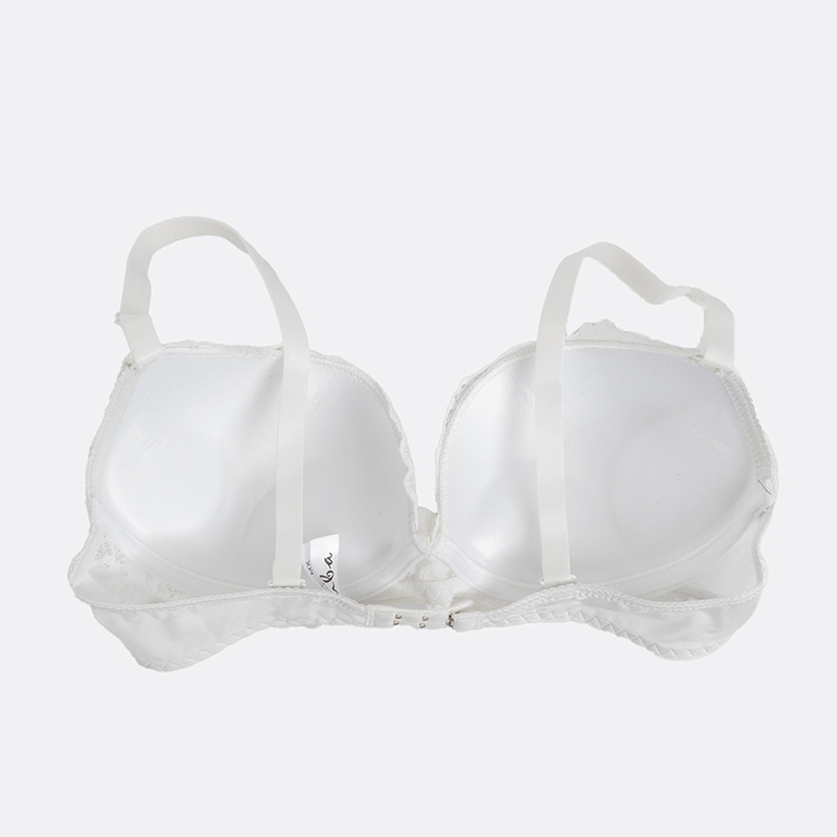 Soutien-gorge crème avec inserts en dentelle - Sous-vêtements