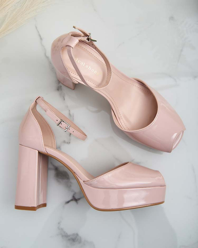 Royalfashion Sandales à tige laquée Lefeyoa pour femme