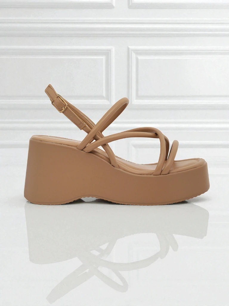 Royalfashion Sandales compensées pour femmes Skyline Straps