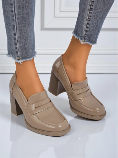 Royalfashion Mocassins pour femmes à talons Minerva