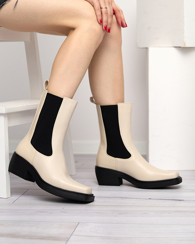 Bottines à enfiler beiges pour femmes Darran - Footwear