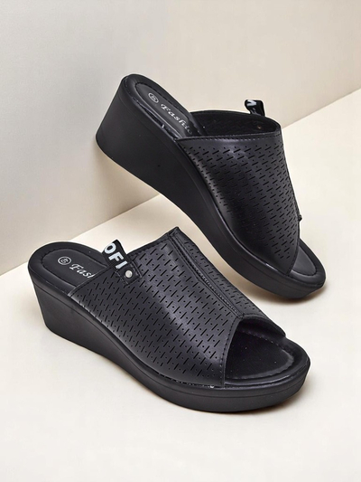 Royalfashion Sandales compensées pour femmes Luna Wedge
