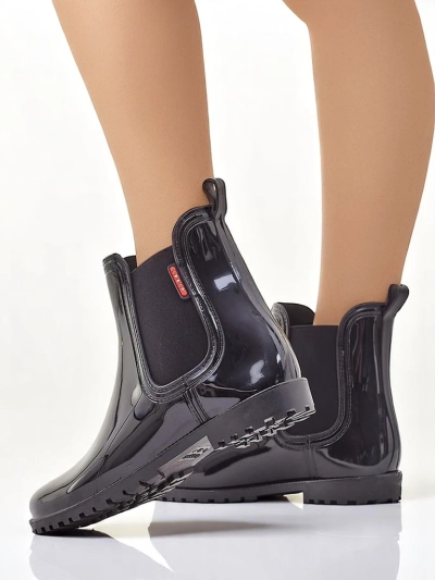 Bottes de pluie laquées Royalfashion pour femmes Rissma