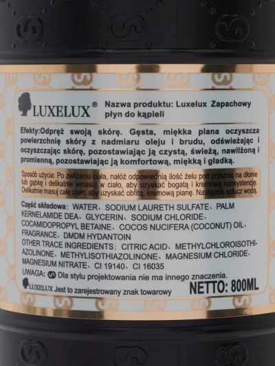 Gel douche Luxelux Golden Classic 800 ml