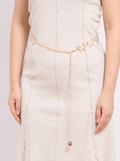Ceinture métallique pour femmes Aurelia Motyl avec chaîne élégante - 115 cm