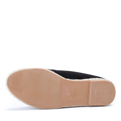 OUTLET Espadrilles noires avec un patch Borneo - Chaussures