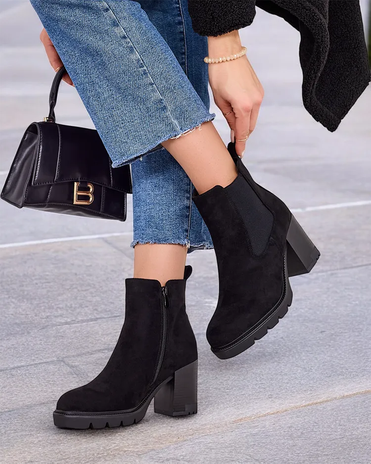 Royalfashion Bottes à talon aiguille Timoxo pour femme