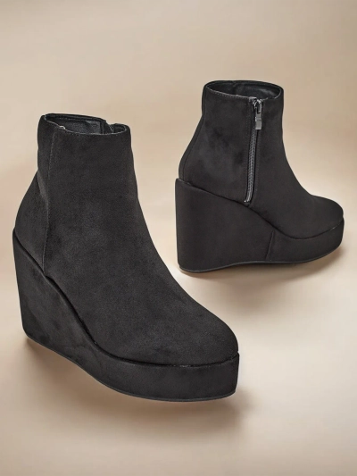 Bottines à talons compensés pour femmes Royalfashion Sieffa