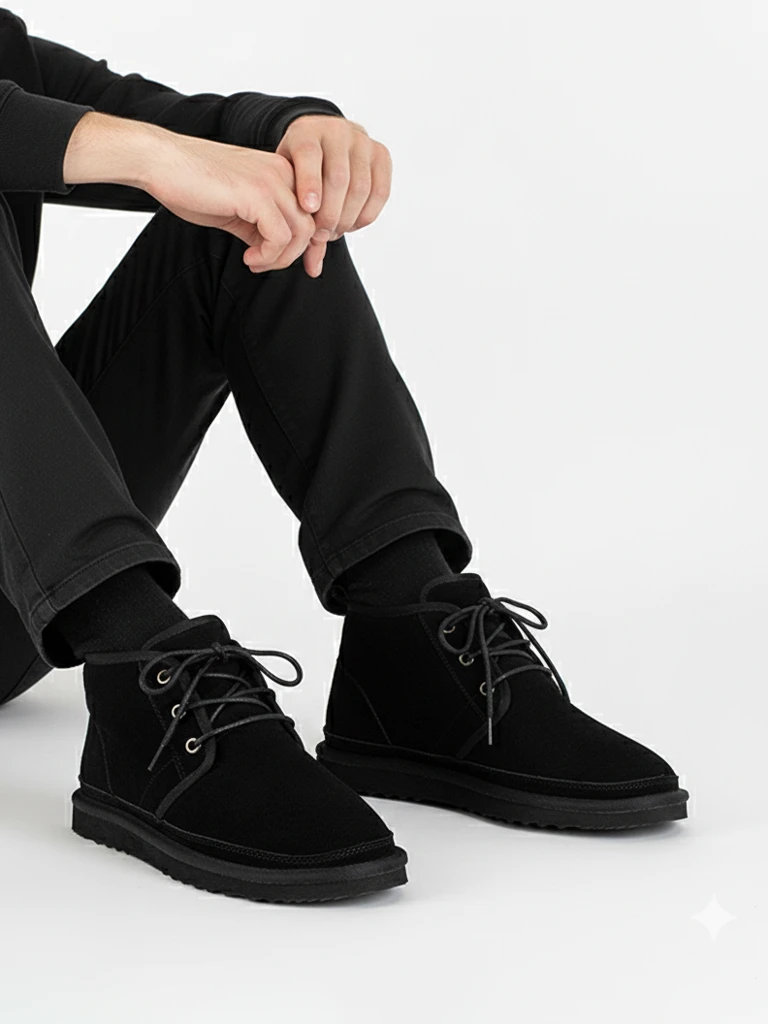 Bottes de neige Gavin noires pour hommes - chaussures