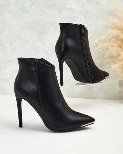 Royalfashion Bottes hautes à talons aiguilles pour femmes Ogiafe