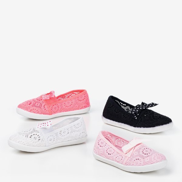 Espadrilles à enfiler blanches karité pour enfants - Chaussures