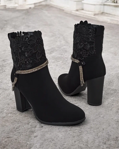 Royalfashion Bottes à talon aiguille Ercce pour femmes