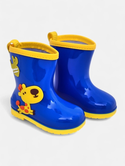 Bottes en caoutchouc Royalfashion pour enfants avec des patchs Good Time