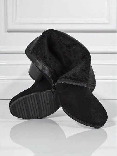 Bottines pour femmes en éco-daim à talons Crimson Dusk