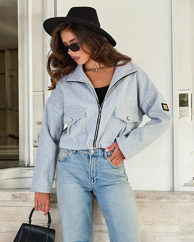 Royalfashion Veste bomber pour femme